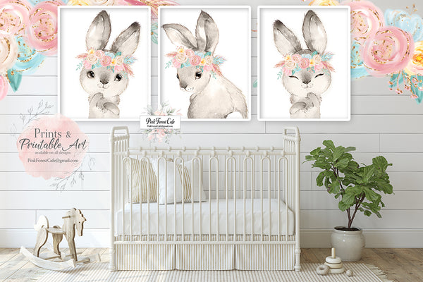 Rabbit Wall Hook18 Colors, Bunny Hook, Nursery Decor, Animal Wall