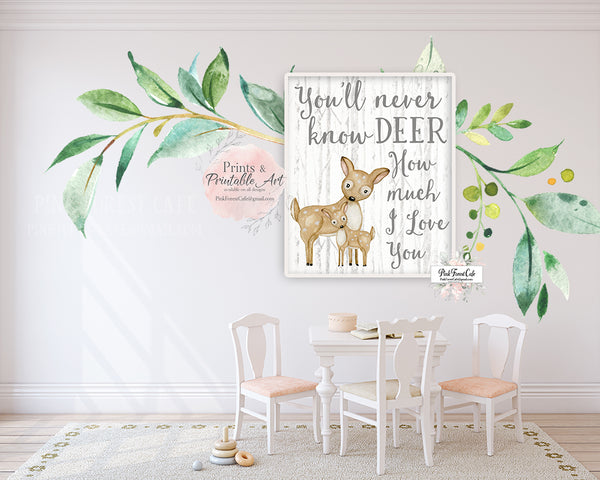 My Deer Art Mini Poster Hey You - BY NOTH