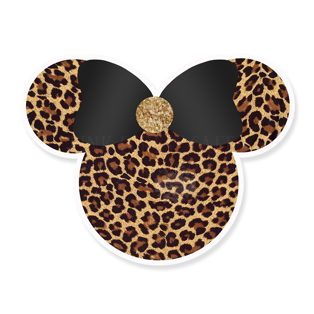 Mouse Ears Black Gold Glam Minnie Disney Vinyl Sticker