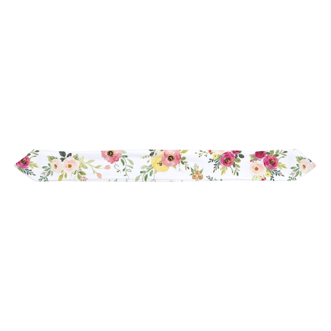 Farmhouse Baby Girl Infant Headband Wrap Watercolor Floral