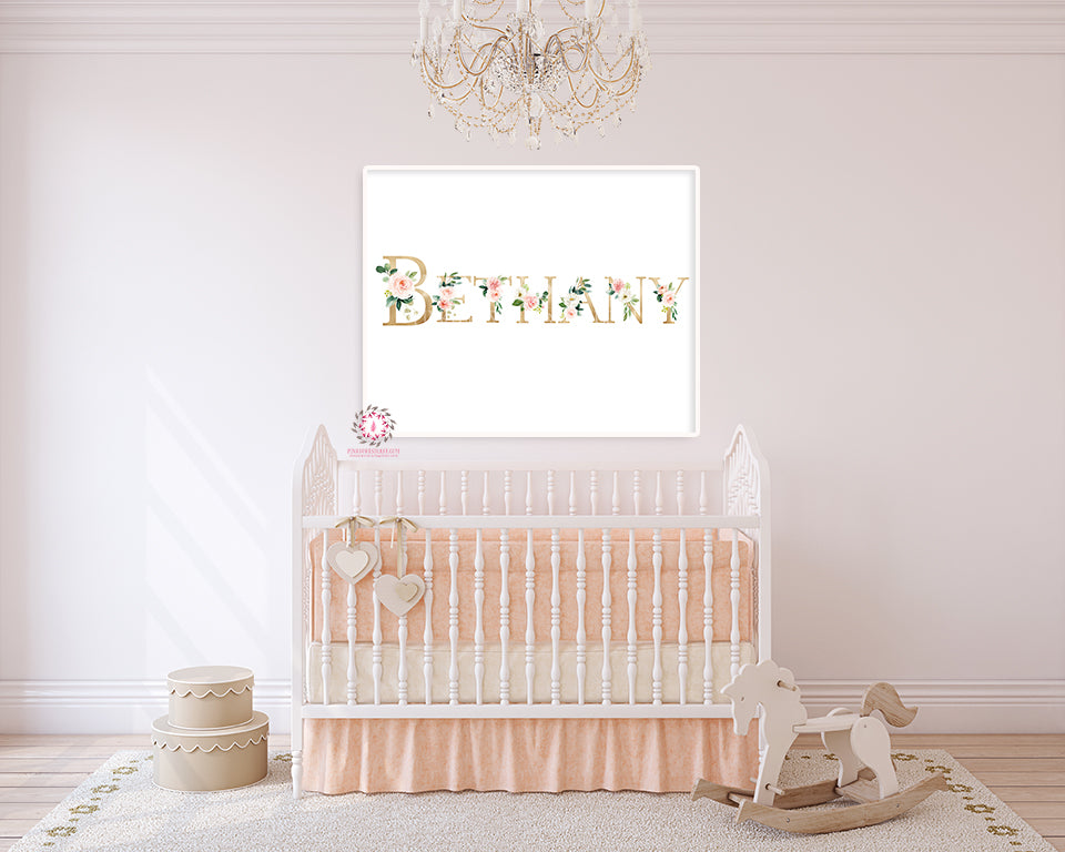 Baby name wall art sales ideas