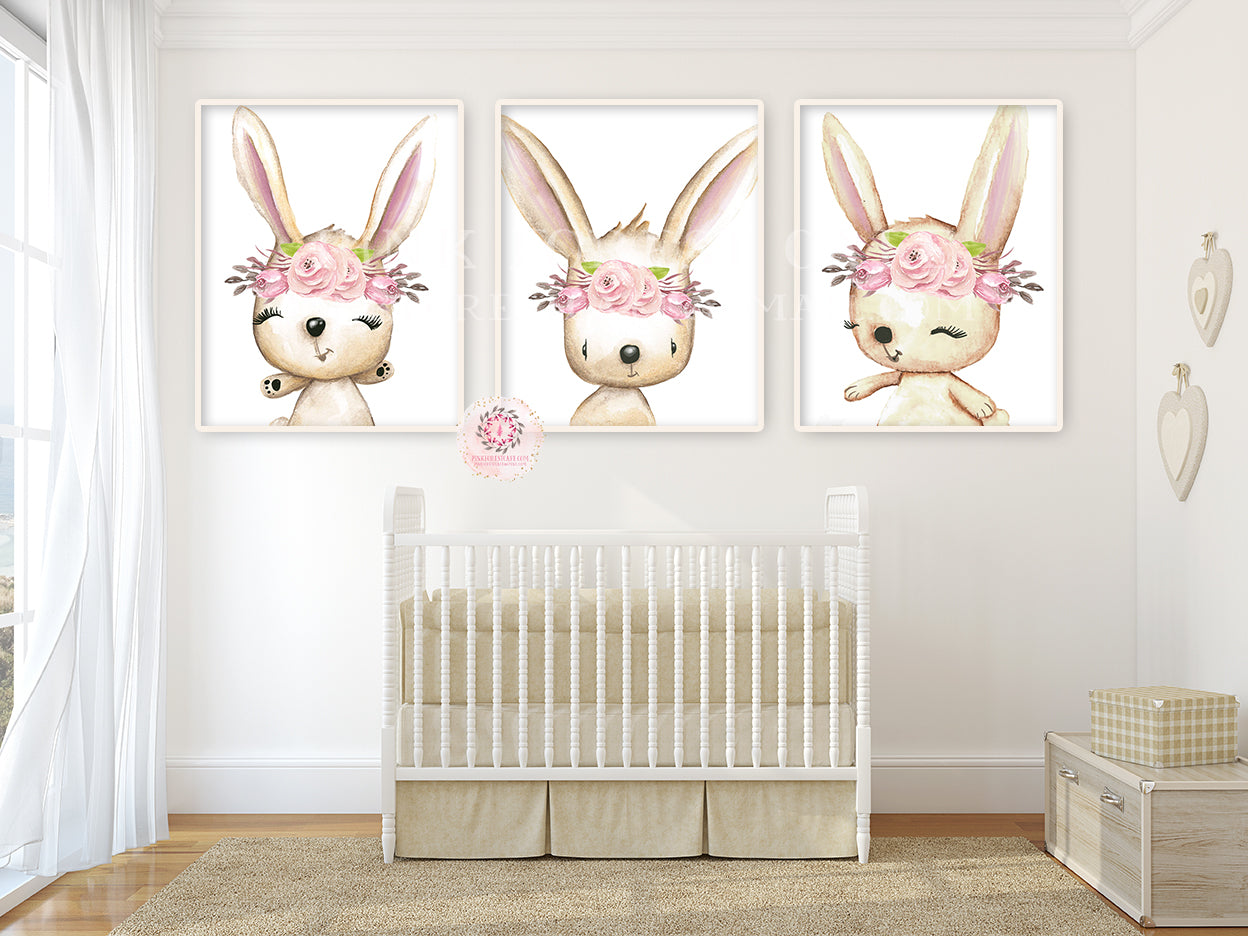 Bunny Rabbit Kids Mirror Wall Decor, Personalized Gift, Kids Room Decor,  Woodland Nursery Decor, Baby Shower Gift, Gift for Newborn 