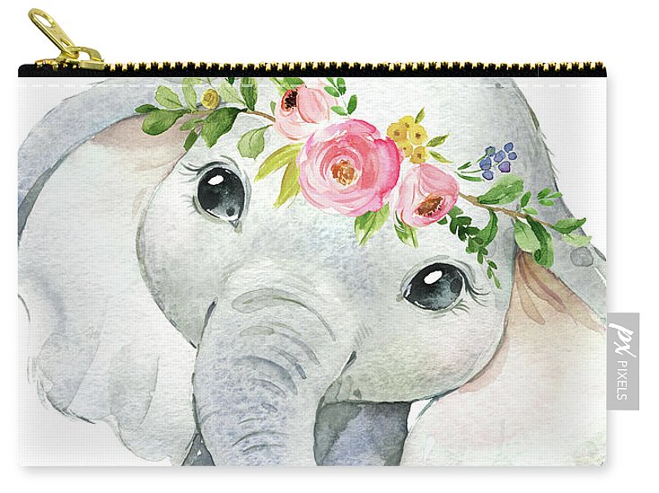 Boho Elephant - Carry-All Pouch