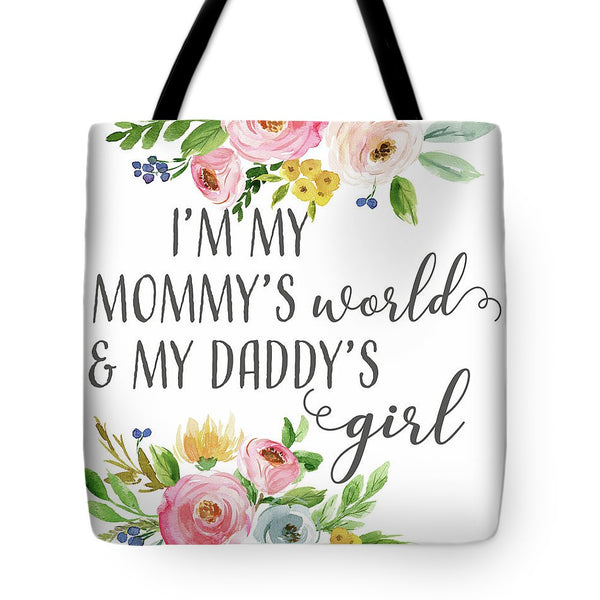 Boho Mommy's World Daddy's Girl - Tote Bag