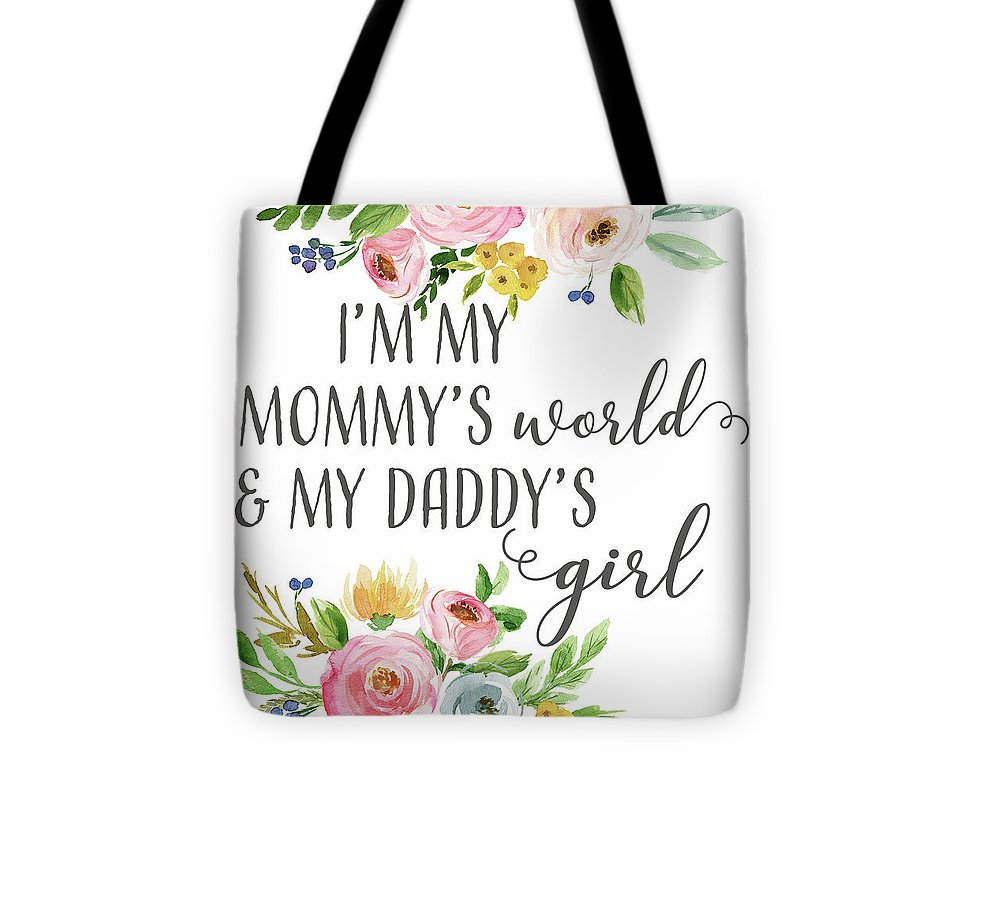 Boho Mommy's World Daddy's Girl - Tote Bag