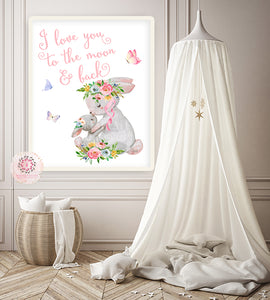 I love you to the online moon and back baby bedding