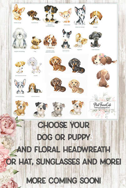 Choose Your Puppy Dog Wall Art Print Nursery Baby Room Watercolor Printable Decor