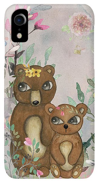 Ethereal Woodland Bear Pair - Phone Case