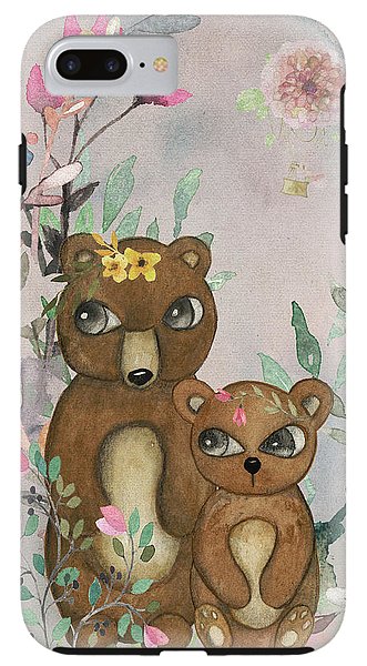 Ethereal Woodland Bear Pair - Phone Case