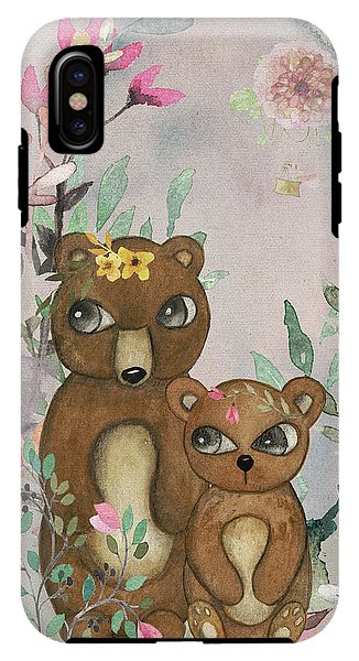 Ethereal Woodland Bear Pair - Phone Case