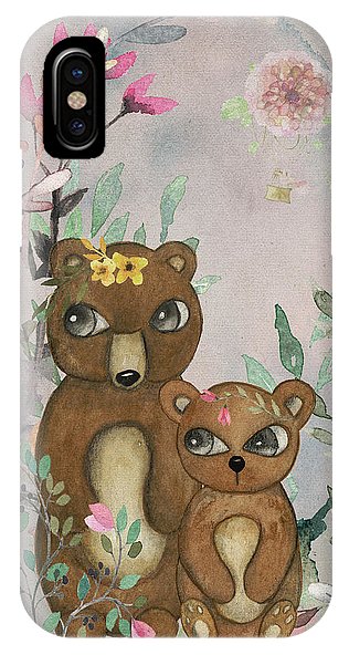 Ethereal Woodland Bear Pair - Phone Case