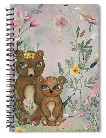 Ethereal Woodland Bear Pair - Spiral Notebook