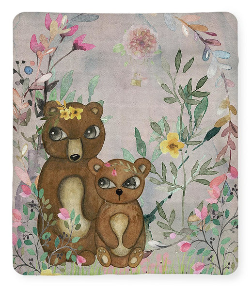 Ethereal Woodland Bear Pair - Blanket