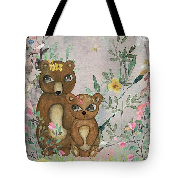 Ethereal Woodland Bear Pair - Tote Bag