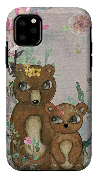 Ethereal Woodland Bear Pair - Phone Case