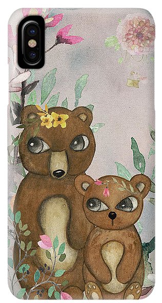 Ethereal Woodland Bear Pair - Phone Case