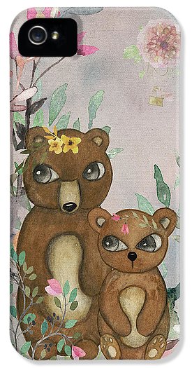 Ethereal Woodland Bear Pair - Phone Case