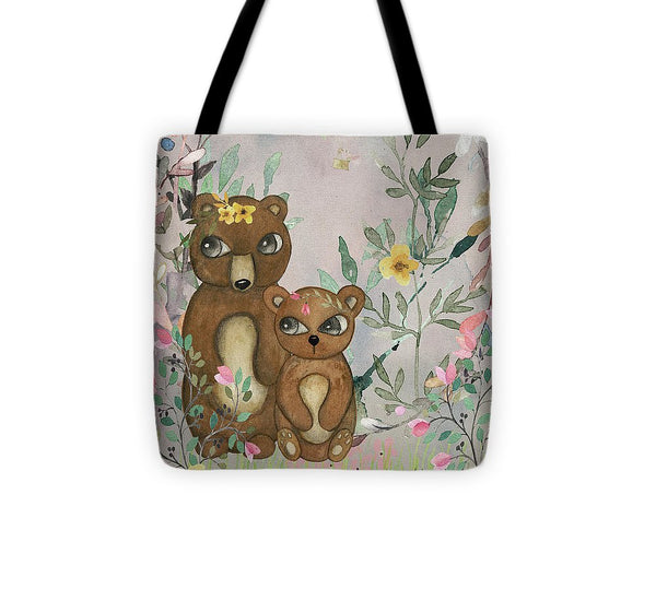 Ethereal Woodland Bear Pair - Tote Bag