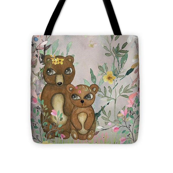 Ethereal Woodland Bear Pair - Tote Bag