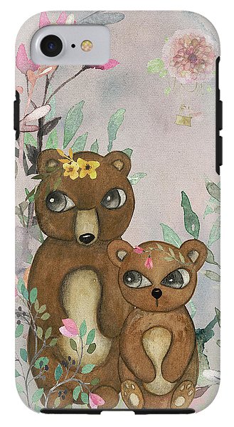 Ethereal Woodland Bear Pair - Phone Case