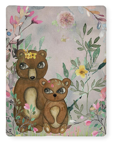 Ethereal Woodland Bear Pair - Blanket