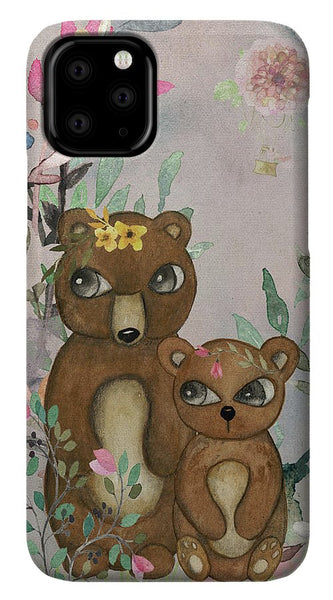 Ethereal Woodland Bear Pair - Phone Case