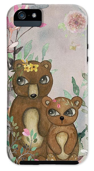 Ethereal Woodland Bear Pair - Phone Case