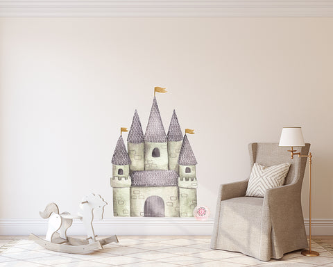 Castle Wall Decal Sticker Art Boho Fantasy Nursery Room Decor