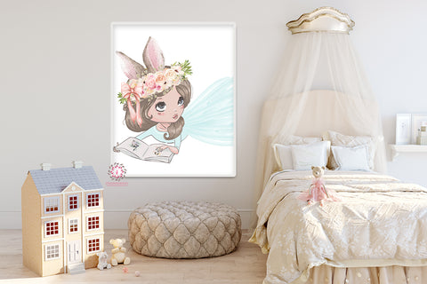 Miss Olivia Baby Girl Nursery Wall Art Print Ethereal Whimsical Bohemian Floral Printable Decor