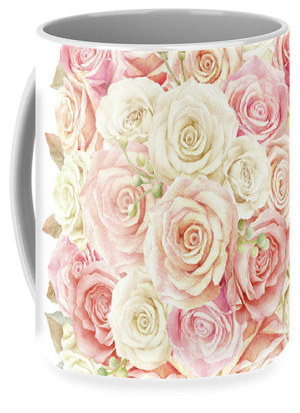 Shabby Chic Blush Boho Roses - Mug