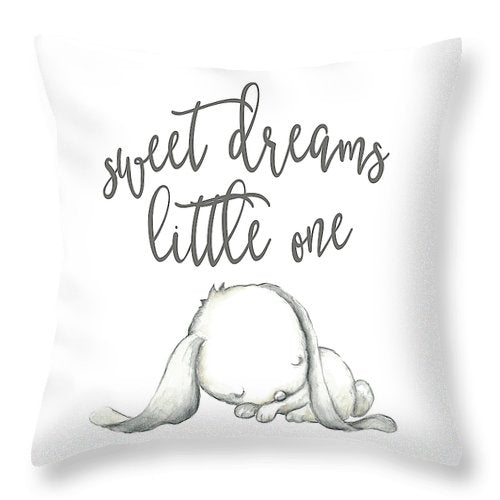 Sweet Dreams Bunny - Throw Pillow