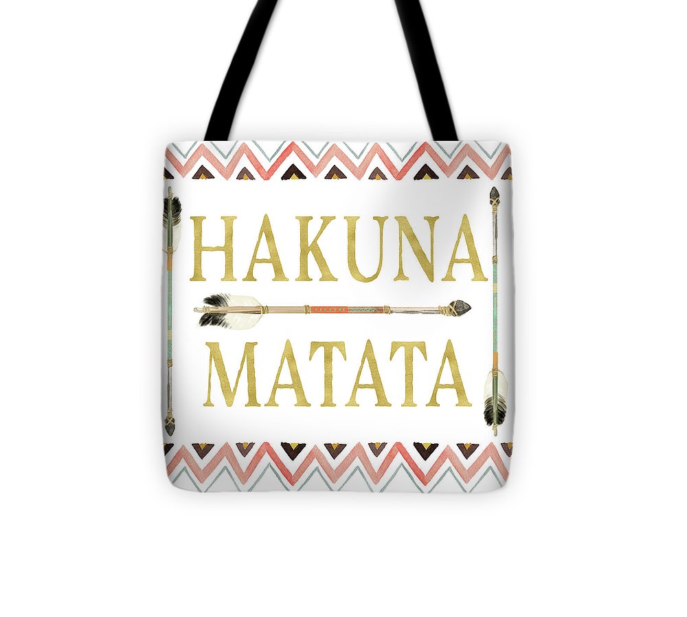 Tribal Arrow Gold Hakuna Matata - Tote Bag