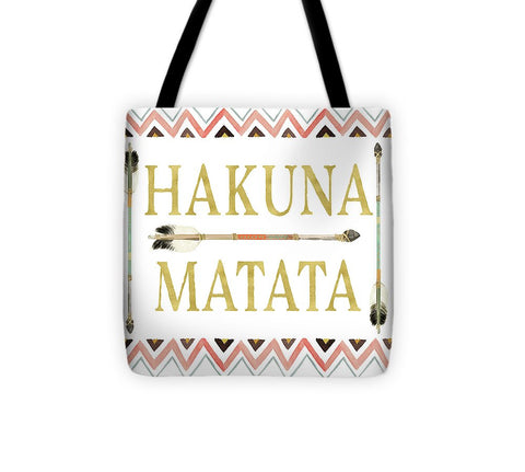 Tribal Arrow Gold Hakuna Matata - Tote Bag