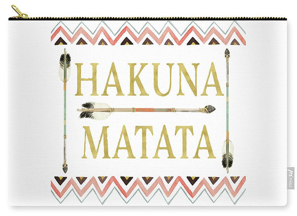 Tribal Arrow Gold Hakuna Matata - Carry-All Pouch